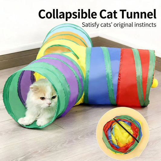 TunnelZoom™ Collapsible Cat Play Tunnel for Indoor Cats