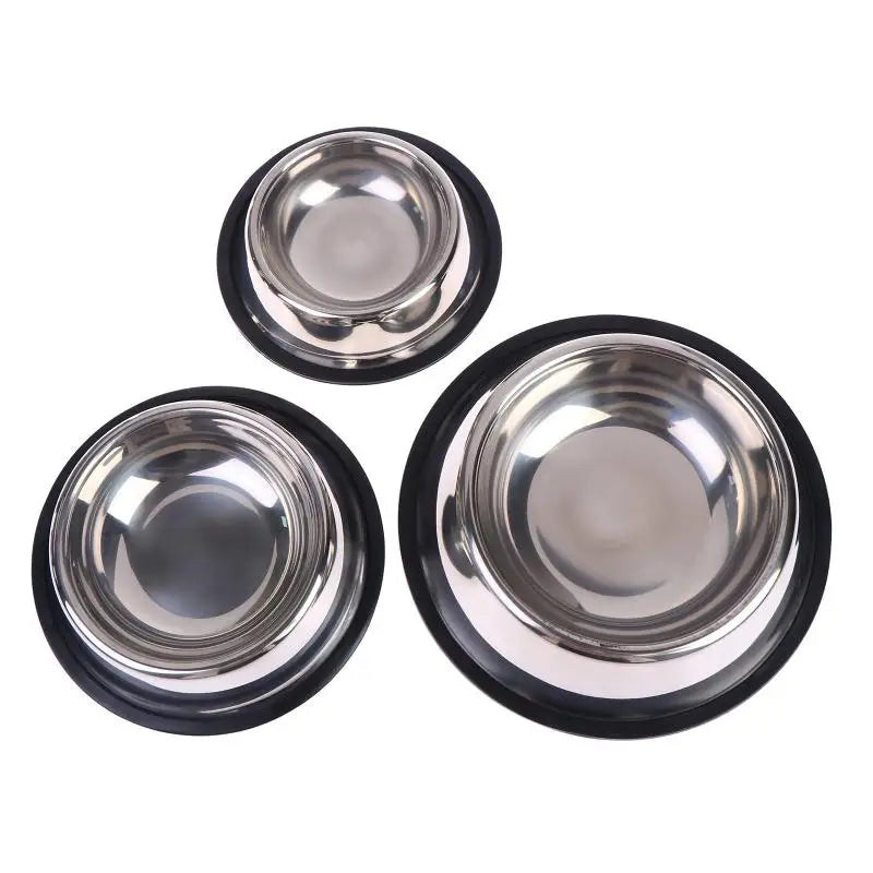 WhiskerDish™ Non-Slip Stainless Steel Dog & Cat Bowl