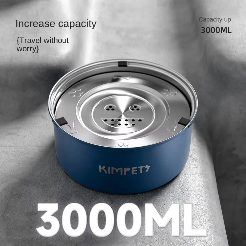 PawSteel™ Stainless Steel Anti-Tip Slow Feeder Bowl