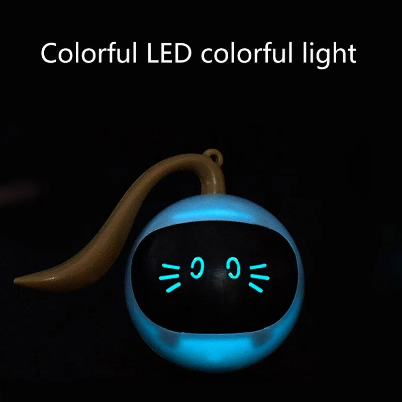 ZoomieBall™ Automatic LED Cat Toy – USB Rechargeable Interactive Ball