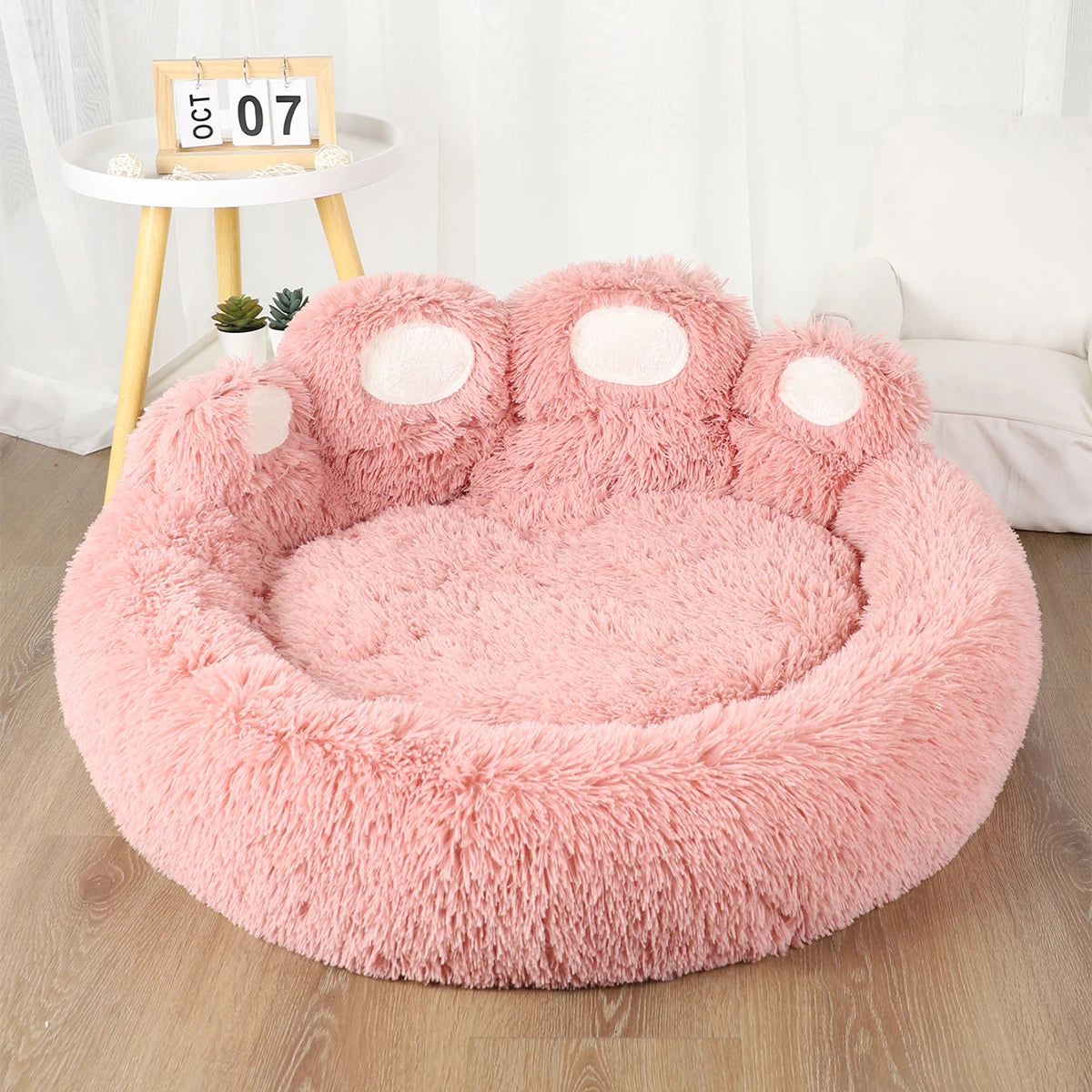 DreamNest™ Plush Calming Bed for Dogs & Cats