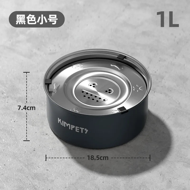 PawSteel™ Stainless Steel Anti-Tip Slow Feeder Bowl