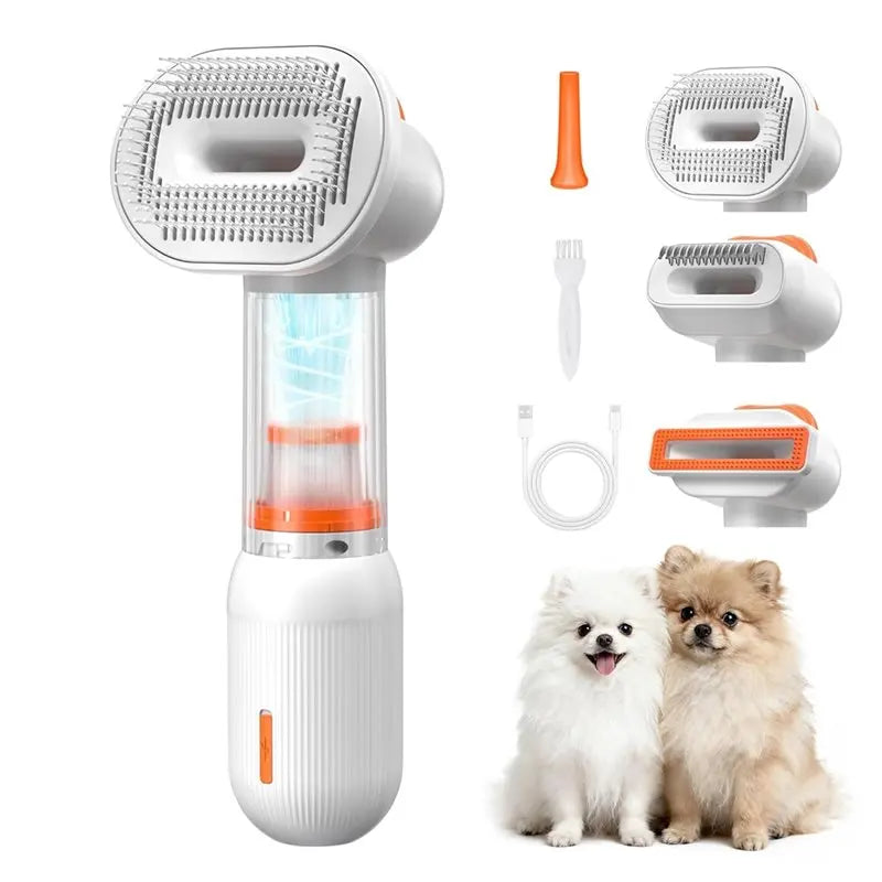 VacuGroom™ Self-Cleaning Deshedding Brush for Dogs & Cats