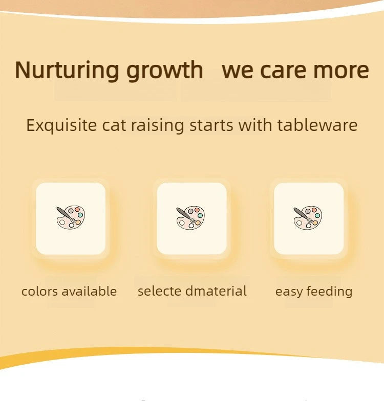 WhiskerDish™ Premium Cat Food & Treat Bowl