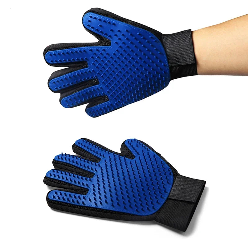 GroomGlove™ Silicone Deshedding & Bath Grooming Gloves