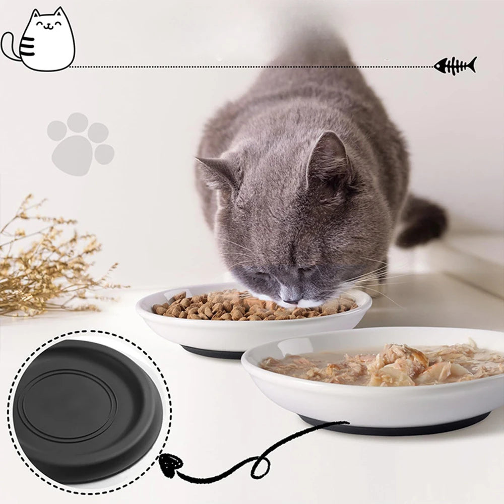 WhiskerPlate™ Anti-Tip Ceramic Cat & Dog Bowl