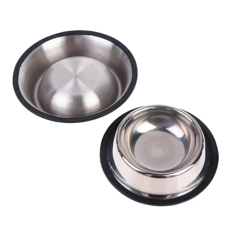 WhiskerDish™ Non-Slip Stainless Steel Dog & Cat Bowl