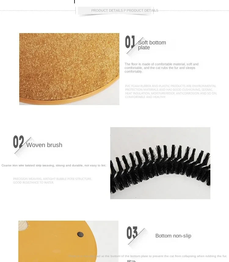 PurrSpa™ Self-Grooming Arch for Cats with Scratching Pad
