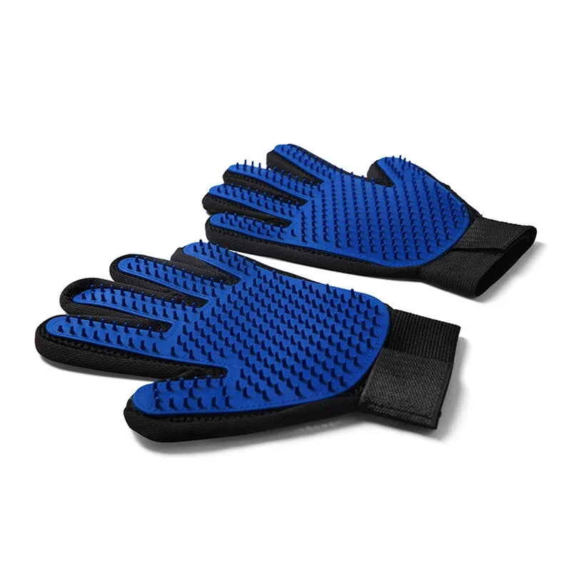 GroomGlove™ Silicone Deshedding & Bath Grooming Gloves