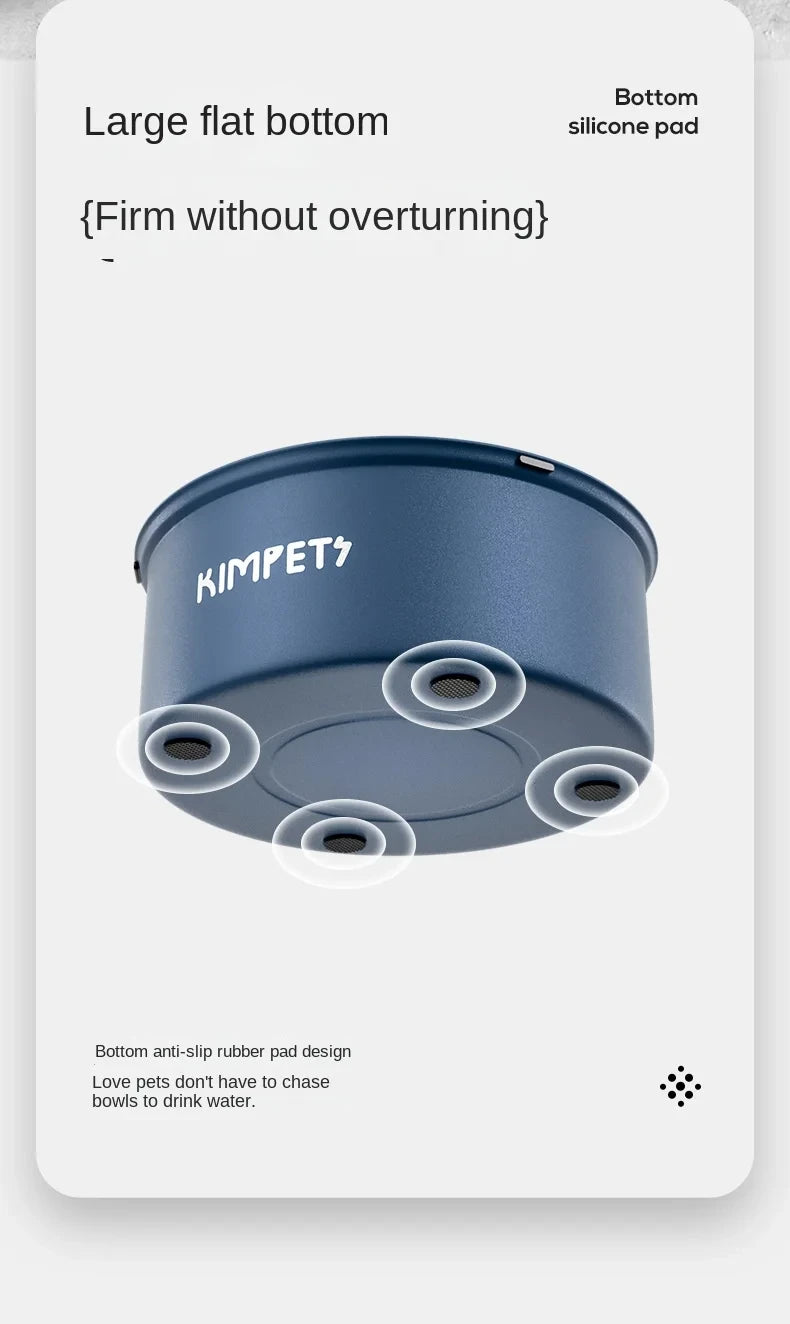 PawSteel™ Stainless Steel Anti-Tip Slow Feeder Bowl