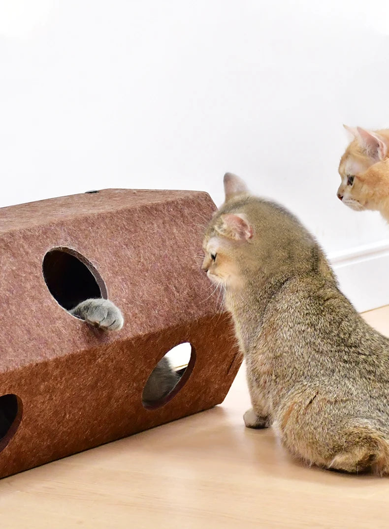 TunnelPaws™ Interactive Foldable Play Tunnel for Cats