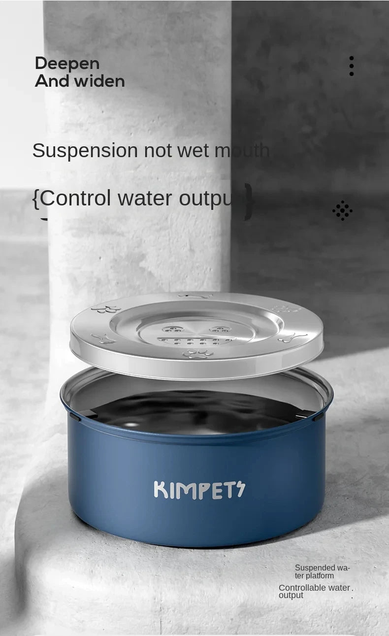 PawSteel™ Stainless Steel Anti-Tip Slow Feeder Bowl