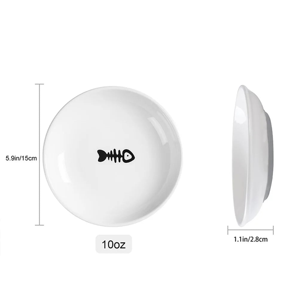 WhiskerPlate™ Anti-Tip Ceramic Cat & Dog Bowl