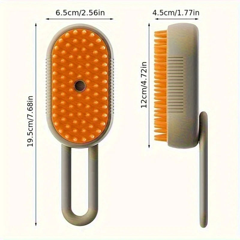 PurrSpa™ 3-in-1 Steam Grooming Brush for Cats