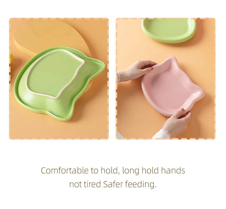 WhiskerDish™ Premium Cat Food & Treat Bowl