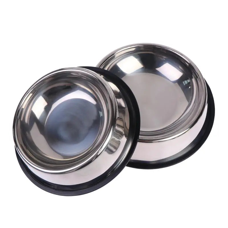 WhiskerDish™ Non-Slip Stainless Steel Dog & Cat Bowl