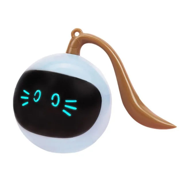 ZoomieBall™ Automatic LED Cat Toy – USB Rechargeable Interactive Ball