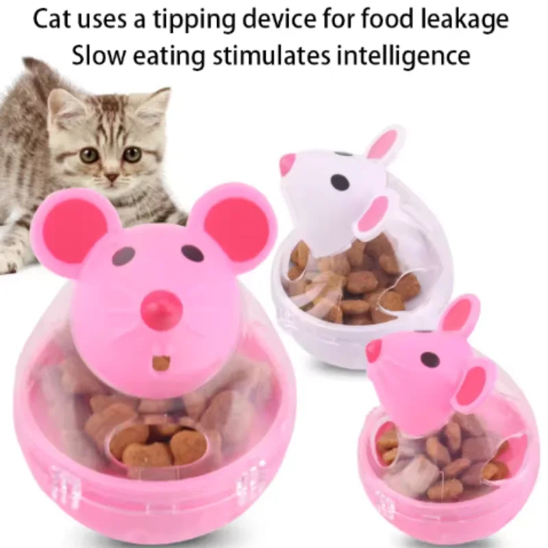 PurrPuzzle™ Interactive Treat Dispensing Mouse Toy for Cats
