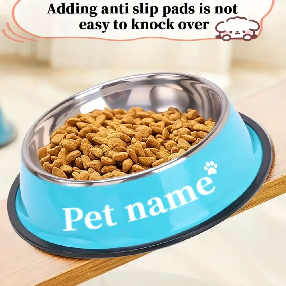 PawSignature™ Custom Stainless Steel Dog & Cat Bowl