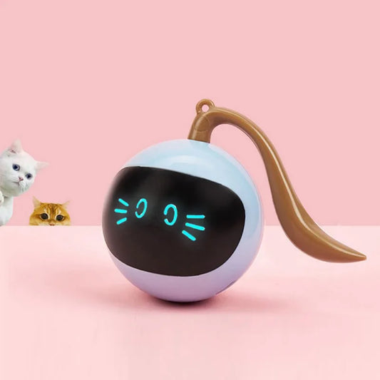 ZoomieBall™ Automatic LED Cat Toy – USB Rechargeable Interactive Ball