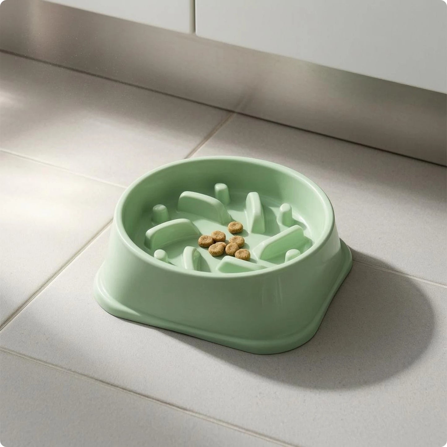 PacePaws™ Cuenco Cuadrado de Alimentación Lenta para Gatos y Mascotas Pequeñas