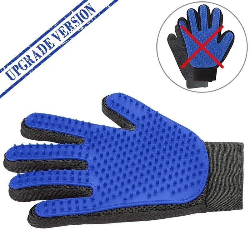 GroomGlove™ Silicone Deshedding & Bath Grooming Gloves