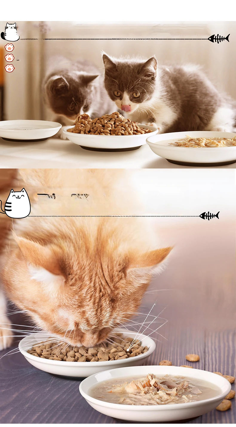 WhiskerPlate™ Anti-Tip Ceramic Cat & Dog Bowl