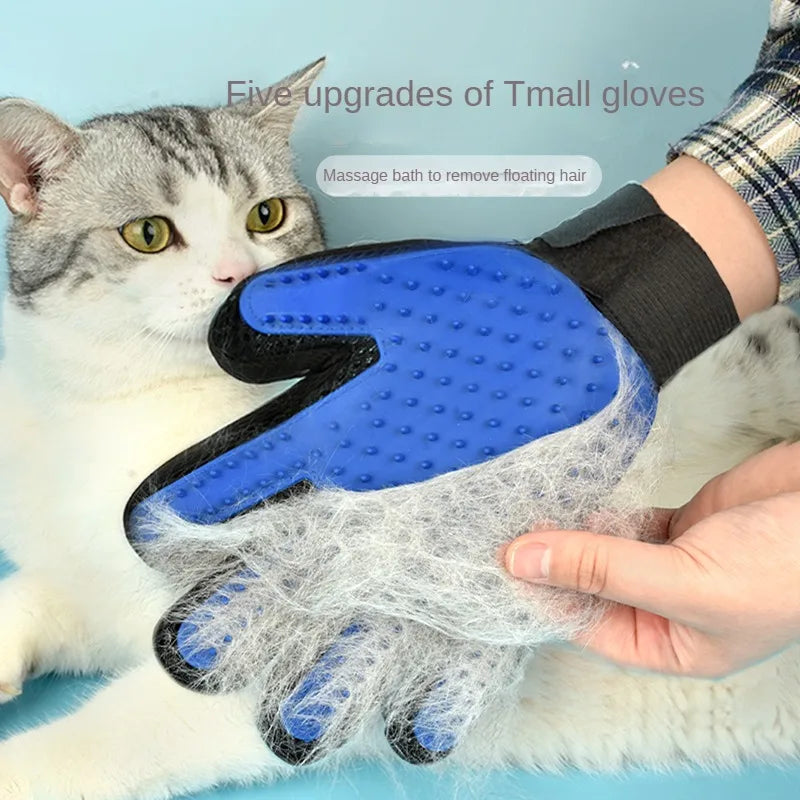 GroomGlove™ Silicone Deshedding & Bath Grooming Gloves