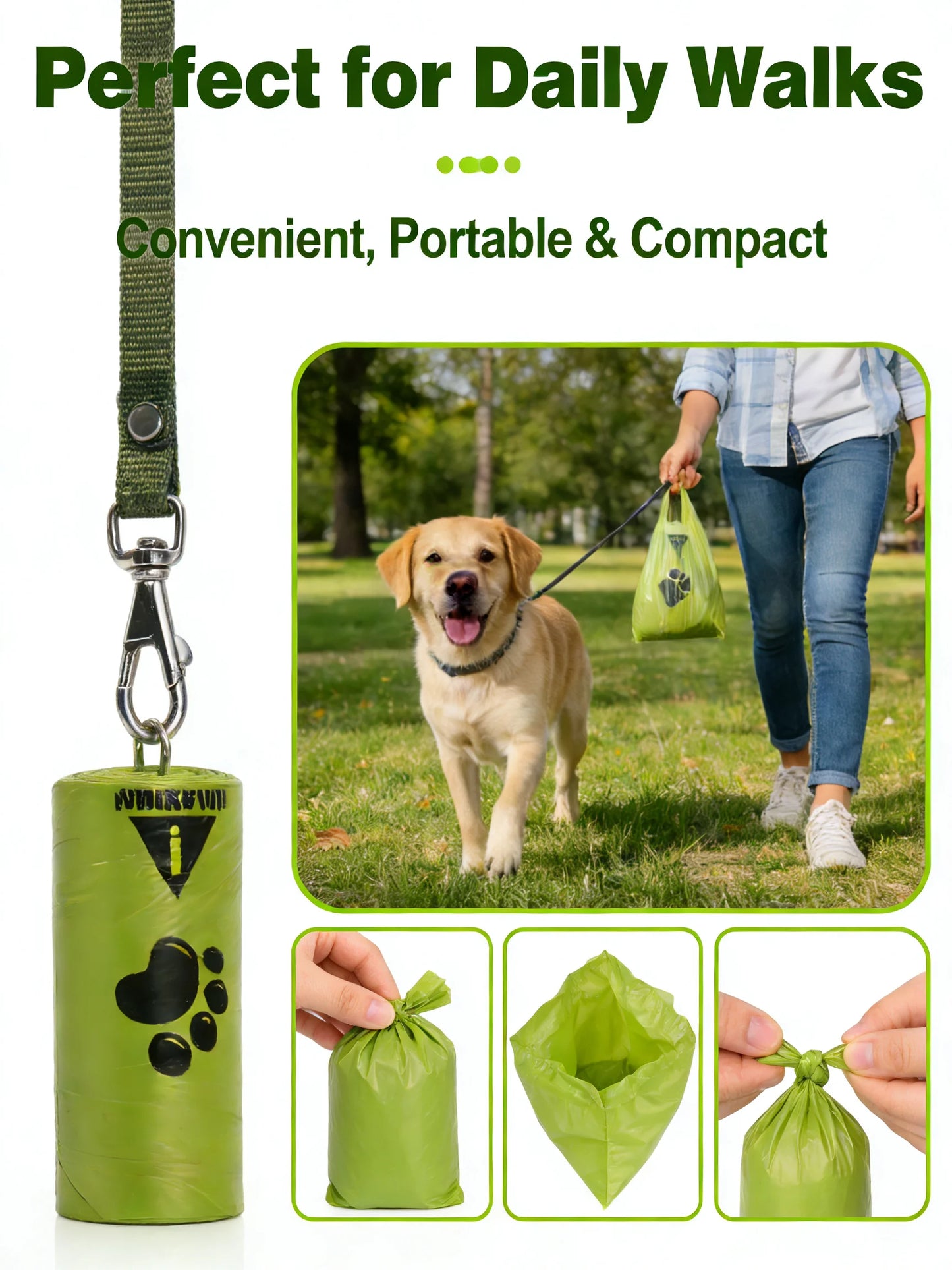 PawClean™ Leak-Proof Eco-Friendly Dog Poop Bags