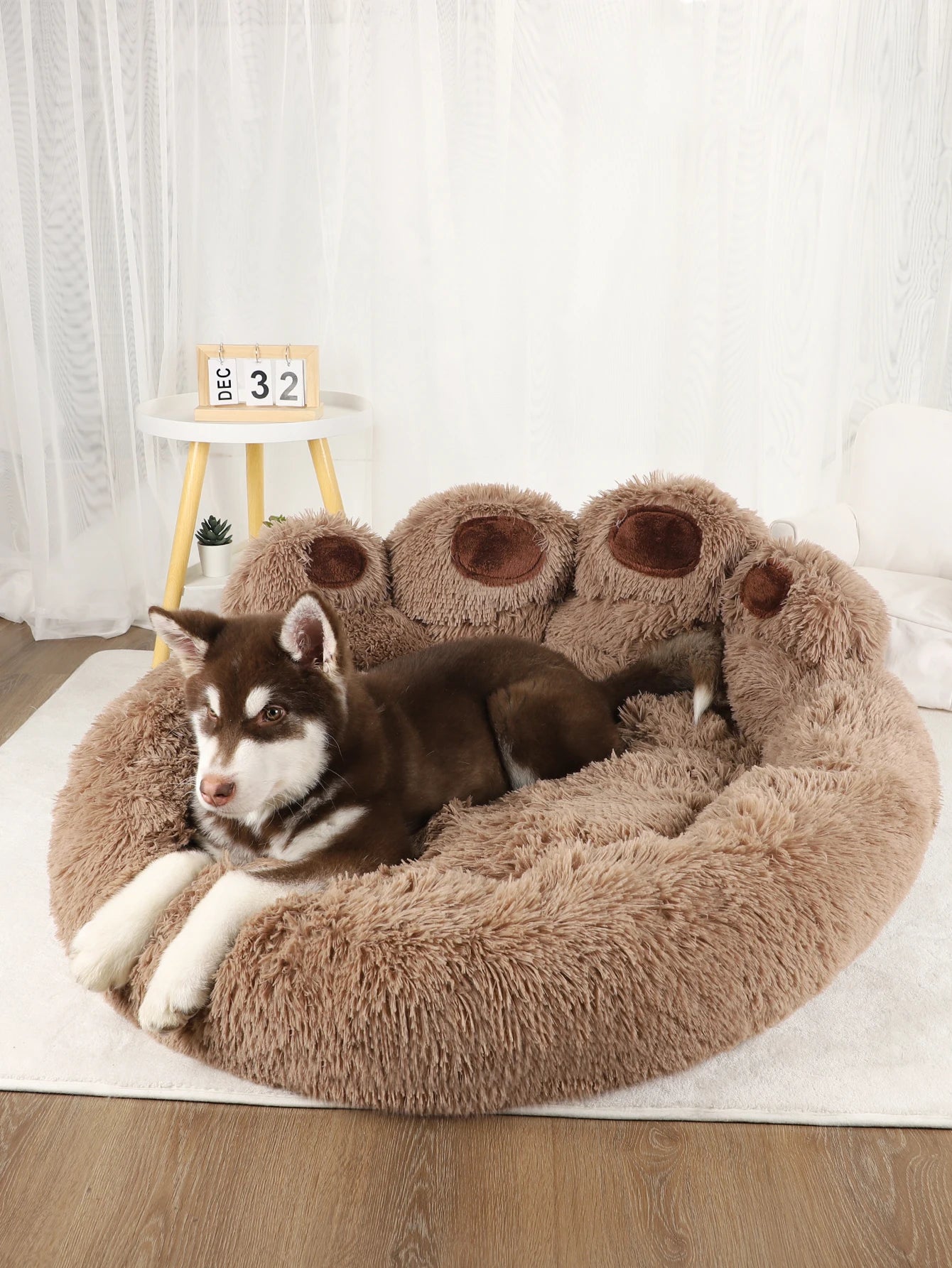 DreamNest™ Plush Calming Bed for Dogs & Cats