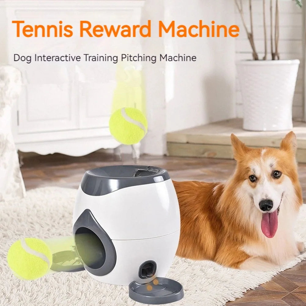 FetchMaster™ Automatic Tennis Ball Launcher & Treat Reward Trainer