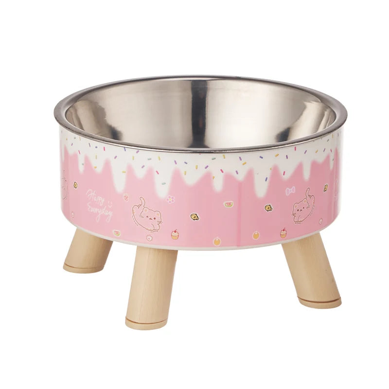 WhiskerDish™ Ice Cream Elevated Pet Bowl