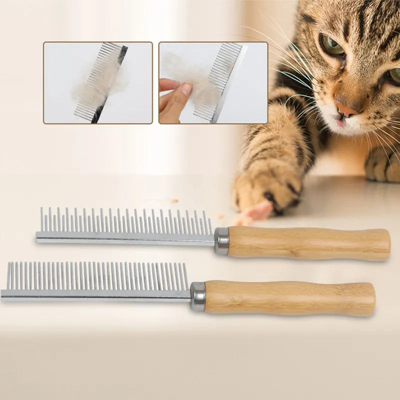 FurLift™ Stainless Steel Pet Grooming Brush for Dogs & Cats