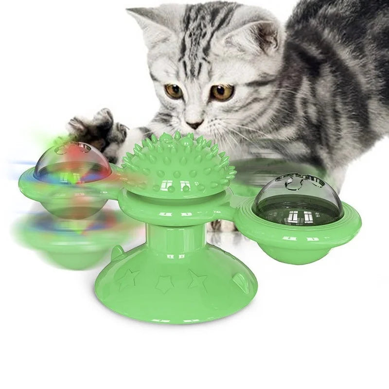 SpinPaws™ Interactive Windmill Toy for Cats