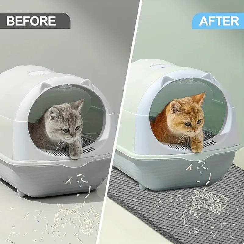 Alfombrilla impermeable para arena de gatos CleanPaws™