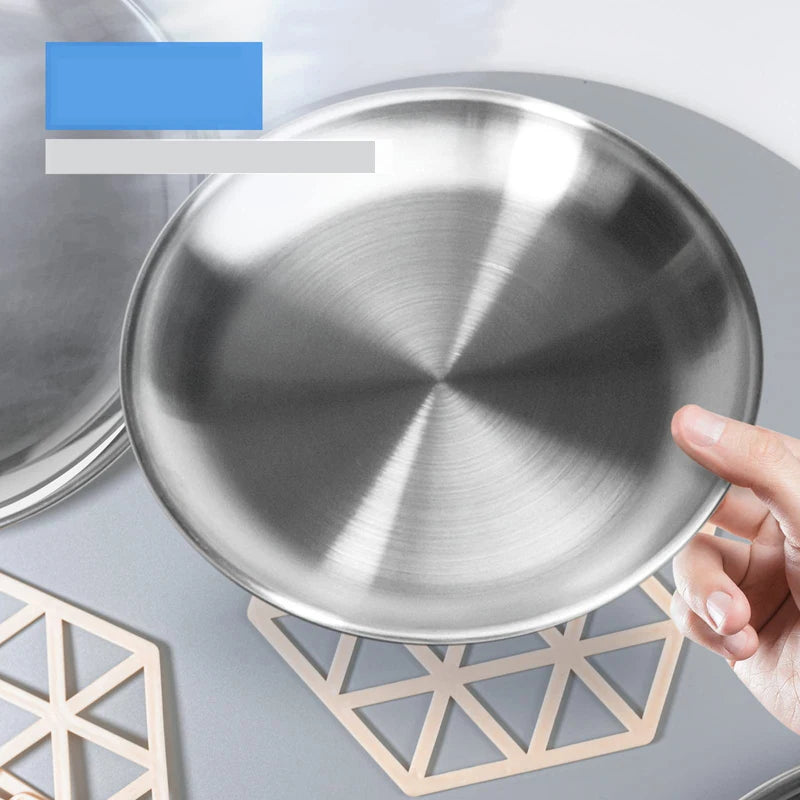 WhiskerEase™ Stainless Steel Shallow Cat Bowl for Whisker Relief