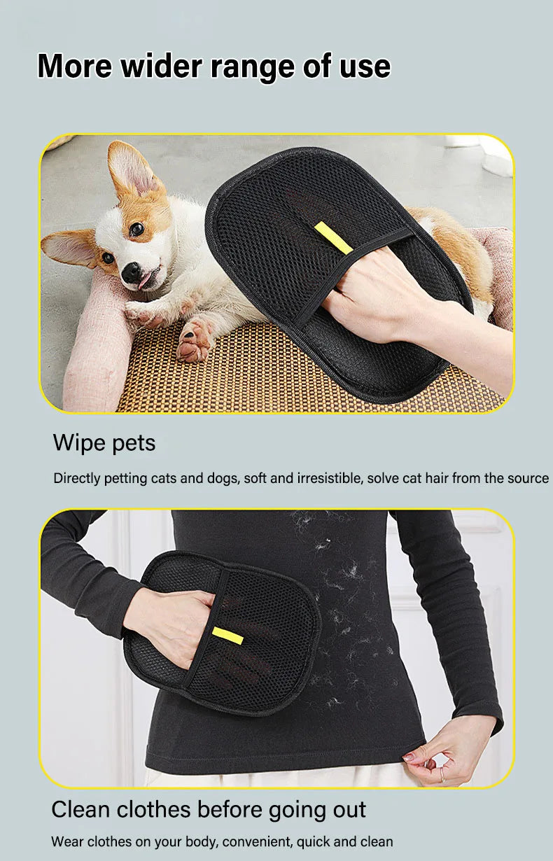 FurGrab™ Reusable Pet Hair Removal Glove & Fur Cleaner