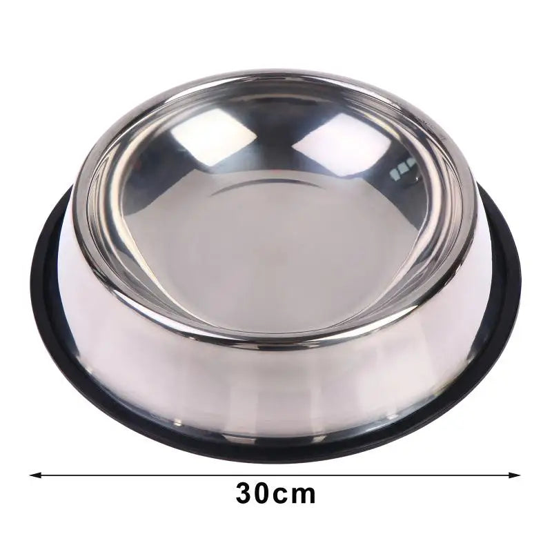 WhiskerDish™ Non-Slip Stainless Steel Dog & Cat Bowl