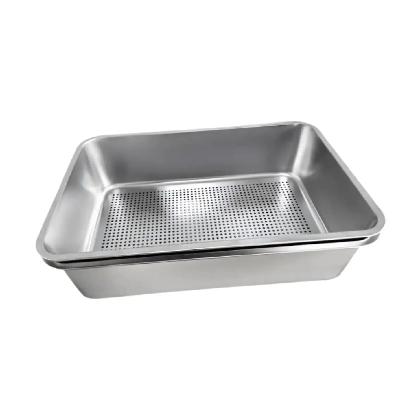 PurrShield™ Stainless Steel Cat Litter Box with Sifter