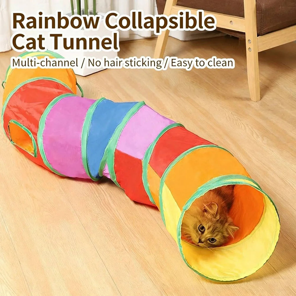 TunnelZoom™ Collapsible Cat Play Tunnel for Indoor Cats