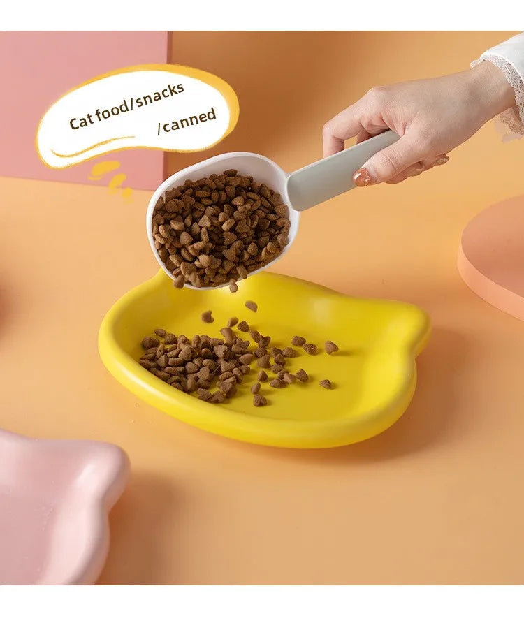WhiskerDish™ Premium Cat Food & Treat Bowl