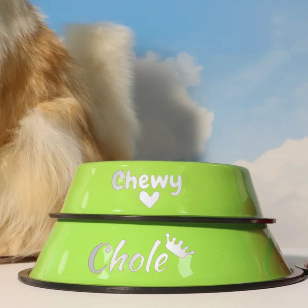 PawSignature™ Custom Stainless Steel Dog & Cat Bowl