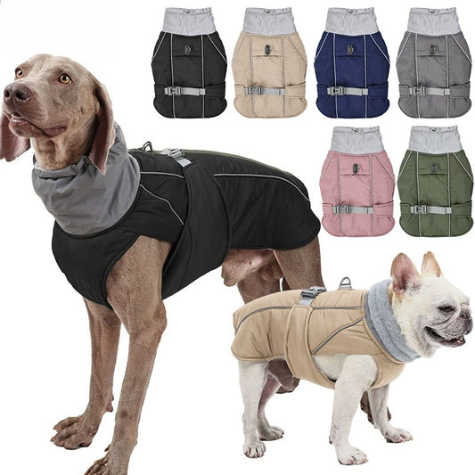 FrostPaw™ Waterproof Reflective Winter Dog Jacket