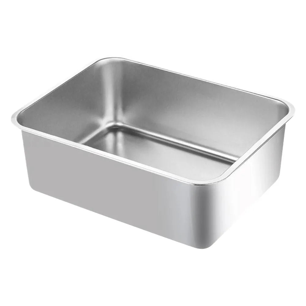 PurrShield™ Large Capacity Stainless Steel Cat Litter Box