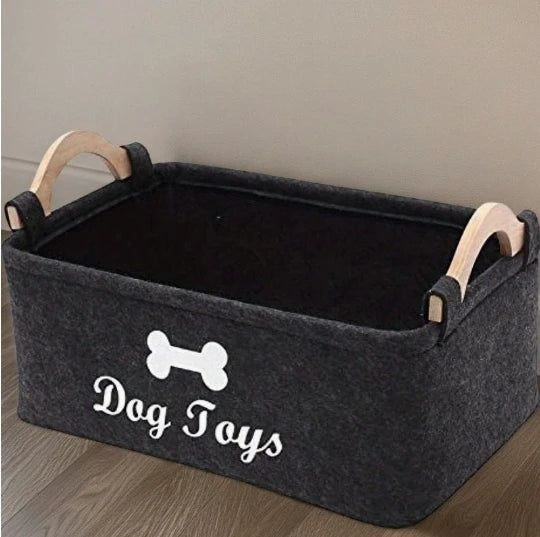 ToyTidy™ Felt Pet Toy Storage Basket