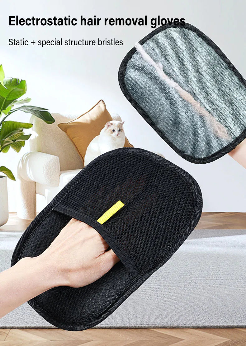 FurGrab™ Reusable Pet Hair Removal Glove & Fur Cleaner