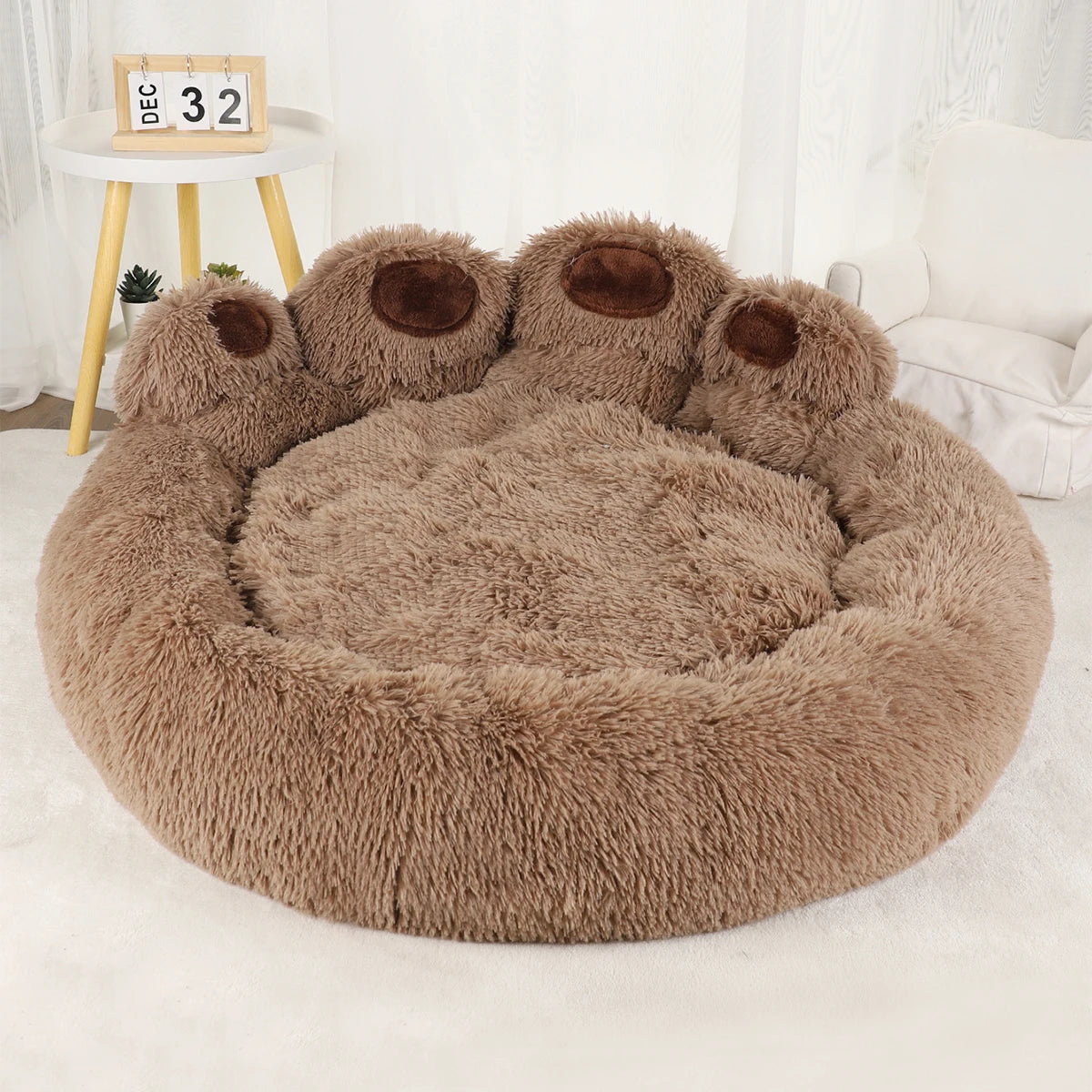 DreamNest™ Plush Calming Bed for Dogs & Cats