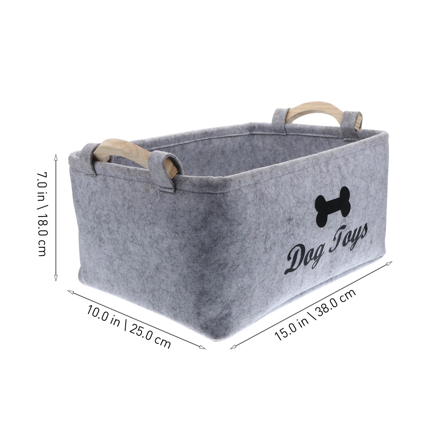 ToyTidy™ Felt Pet Toy Storage Basket