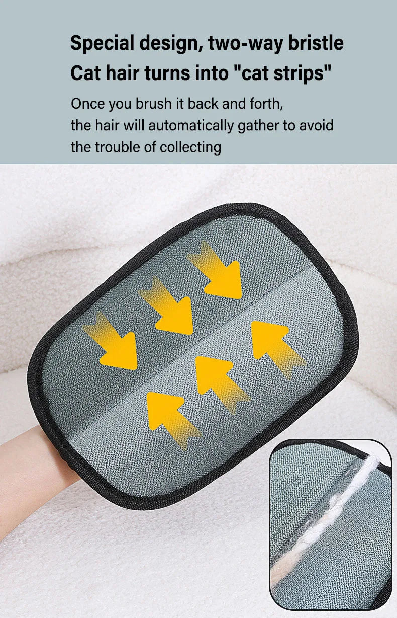 FurGrab™ Reusable Pet Hair Removal Glove & Fur Cleaner