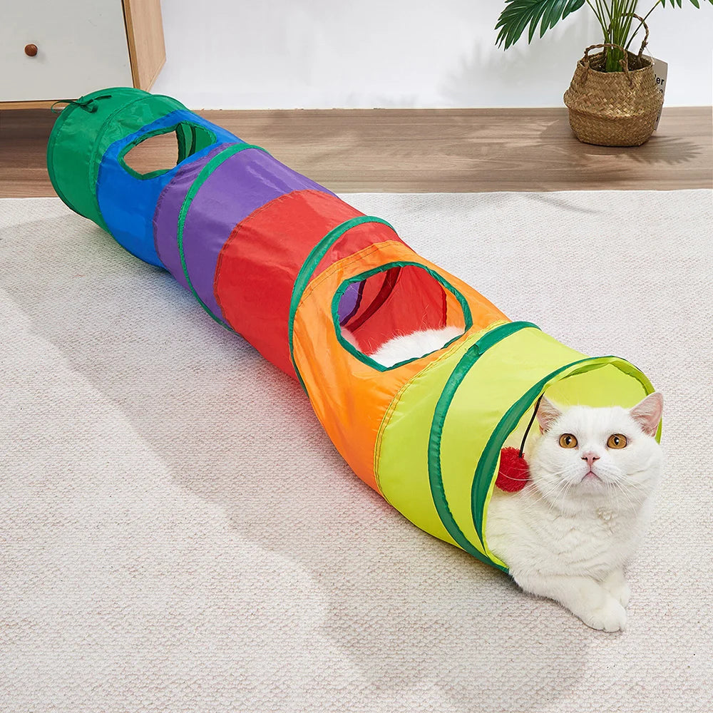 TunnelZoom™ Collapsible Cat Play Tunnel for Indoor Cats